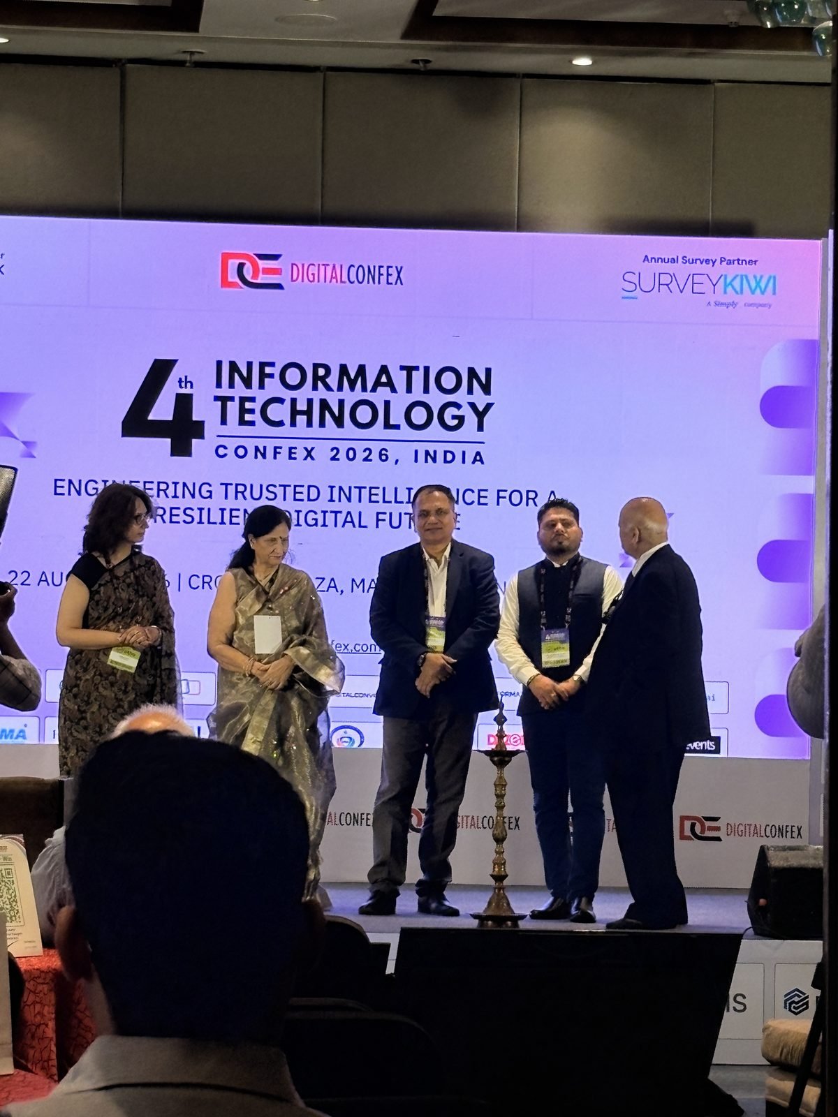 Lamp lighting inauguration ceremony at DIGITALCONFEX 2026, the 4th Information Technology Confex in New Delhi