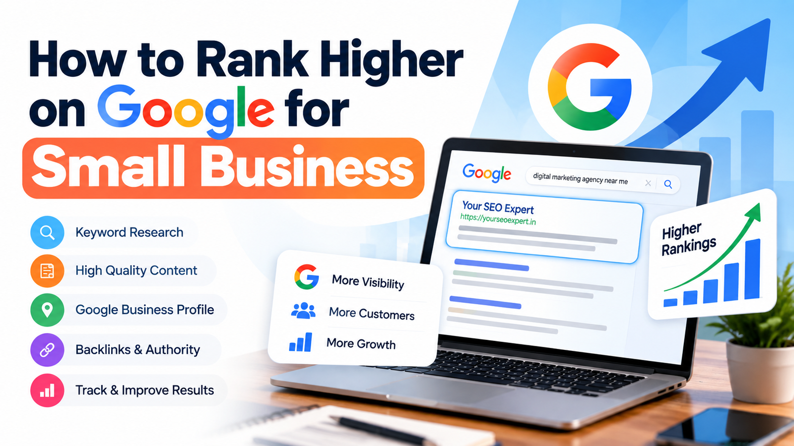 How to Rank Higher on Google for Small Business: 12 Practical SEO Steps