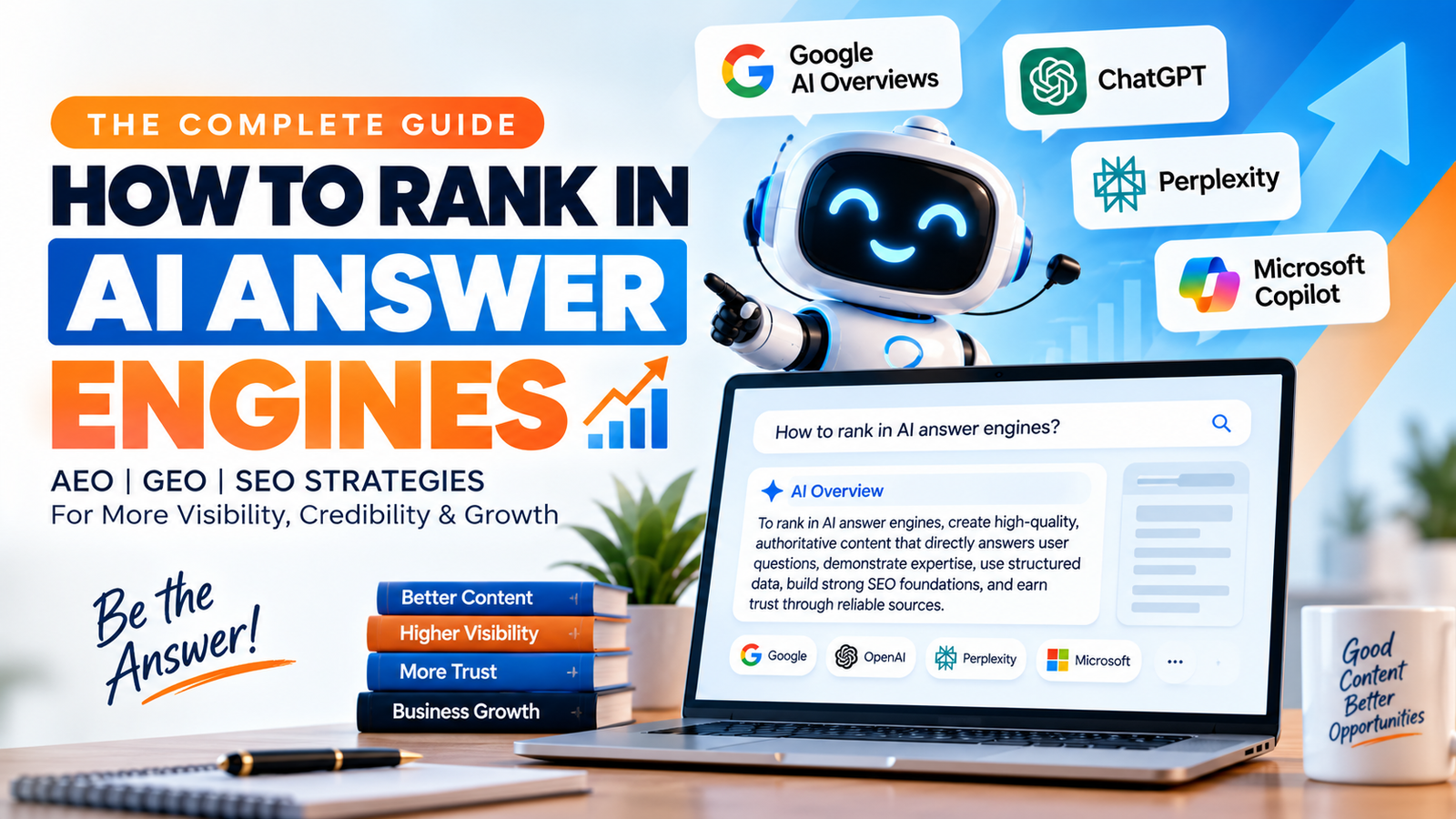 How to Rank in AI Answer Engines: A Complete AEO, GEO & SEO Guide